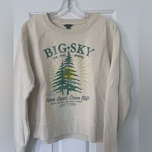 JCrew cropped sweatshirt